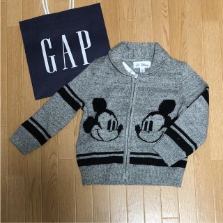 ベビーギャップ(babyGAP)のベビーギャップ ニット カーディガン ミッキー  105センチ(カーディガン)