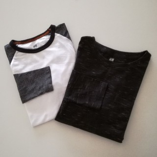エイチアンドエム(H&M)のH&M 150 長袖カットソー2枚セット ボーイズ ロンT(Tシャツ/カットソー)