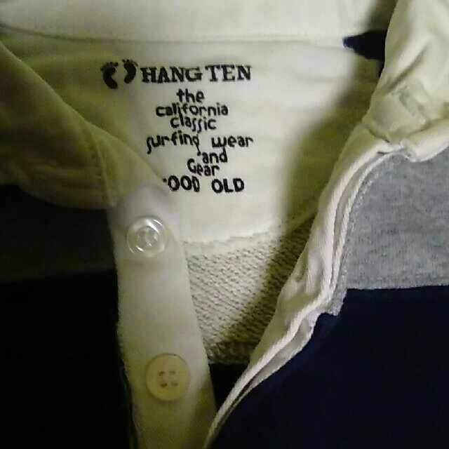 HANG TEN(ハンテン)の美品❤HANG TEN  ラガーシャツ キッズ/ベビー/マタニティのキッズ服男の子用(90cm~)(Tシャツ/カットソー)の商品写真