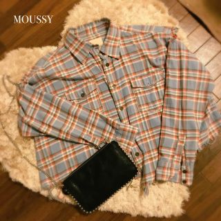 マウジー(moussy)のMOUSSY♡ダメージ加工 チェックシャツ(シャツ/ブラウス(長袖/七分))