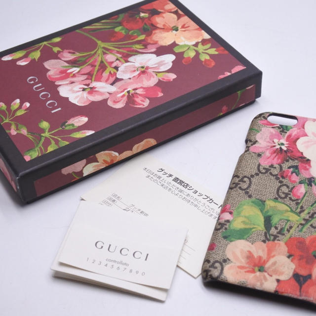 iphone8 plus ケース ブランド | Gucci - GUCCI　グッチ　iPhoneケース　iPhone6/6S　GGブルームス　の通販 by ごとく's shop｜グッチならラクマ