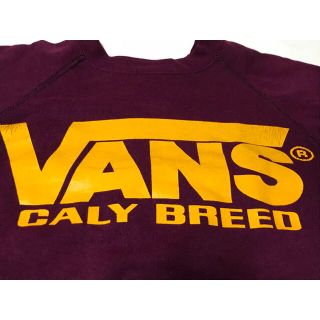 L 80s VANS バンズ HANES スウェット パーカー TM USA製