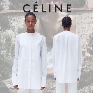 セリーヌ(celine)のceline タキシード シャツ ブラウス 34サイズ(シャツ/ブラウス(長袖/七分))