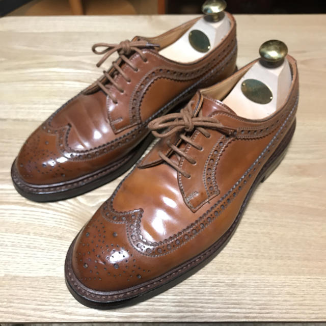 crockett&jones ロングウイングチップ