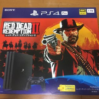 プレイステーション4(PlayStation4)の【新品未使用送料込】PS4PRO レッドデッドリデンプション2同梱版(家庭用ゲーム機本体)