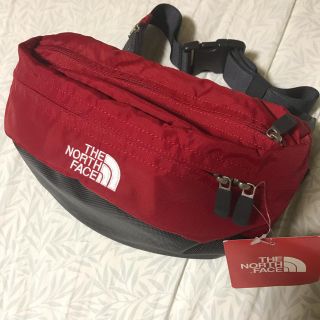 ザノースフェイス(THE NORTH FACE)の激レア ノースフェイス スウィープ 赤 ショルダーバッグ(ウエストポーチ)