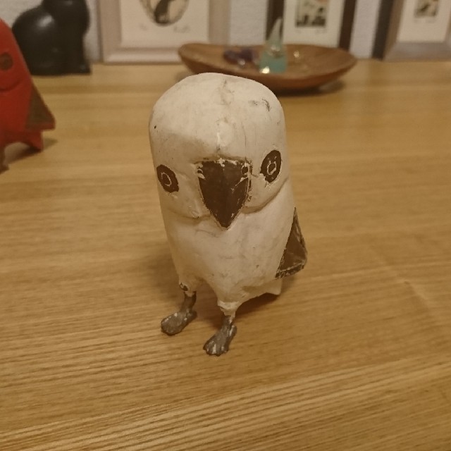 鳥の置物 オブジェ  エンタメ/ホビーの美術品/アンティーク(彫刻/オブジェ)の商品写真