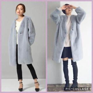 ジーナシス(JEANASIS)のタグ付新品未使用♡JEANASISファーコート(毛皮/ファーコート)