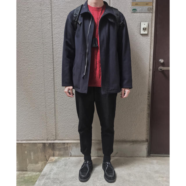 COMOLI 16AW フェルトンZIPブルゾン Navy 2