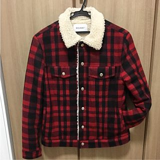 マウジー(moussy)のmoussy チェック柄 ボアジャケット(ブルゾン)