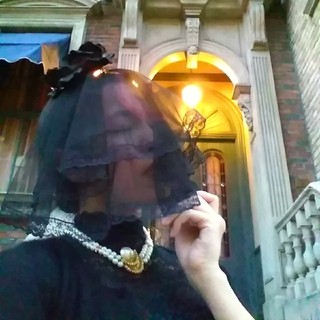 handmade🥀Black Veil headdress(ヘッドドレス/ドレス)