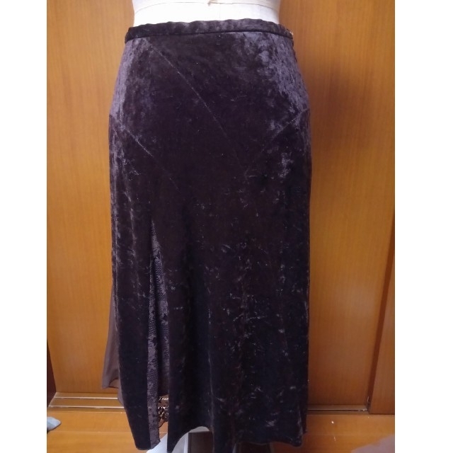 ベロアスカート レディースのスカート(ひざ丈スカート)の商品写真