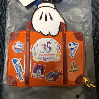 ディズニー(Disney)の新品未使用！バケーションパッケージ チケットホルダー 35周年(キャラクターグッズ)