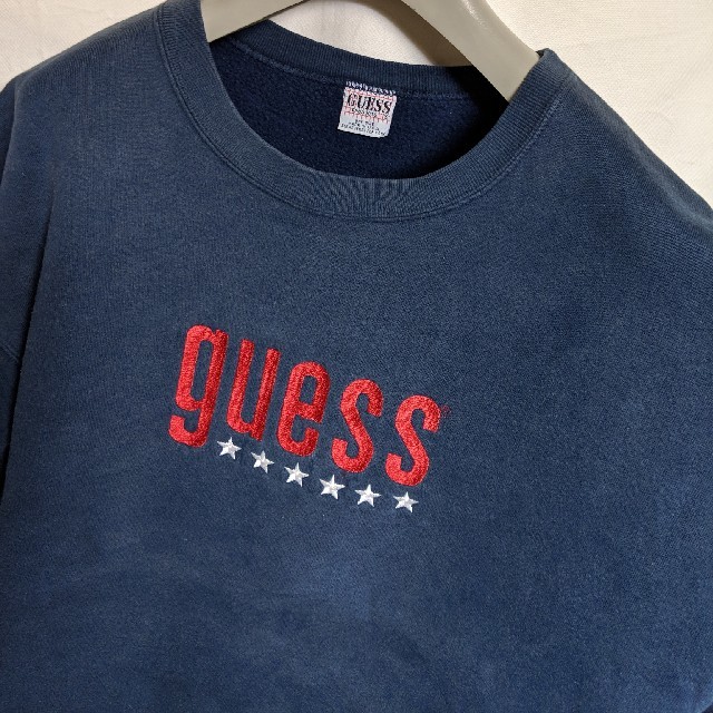 GUESS - 90'sｵｰﾙﾄﾞGUESS刺繍ﾛｺﾞｽｳｪｯﾄの通販 by Mino's shop｜ゲスなら ...