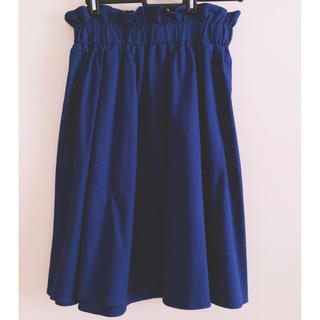 ハンジロー(HANJIRO)の紺のミモレ丈スカート(ロングスカート)
