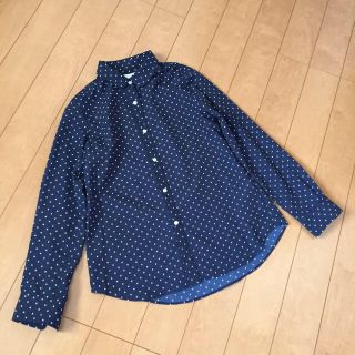 ローリーズファーム(LOWRYS FARM)のドット柄シャツ&モコモコニット(シャツ/ブラウス(長袖/七分))