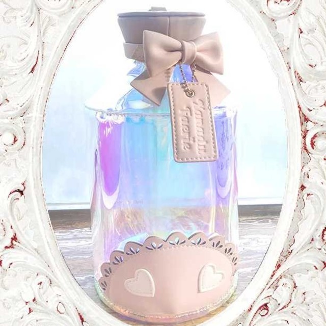 スケルトン ビン型 小瓶 痛 バッグ ピンク色 レディースのバッグ(ショルダーバッグ)の商品写真