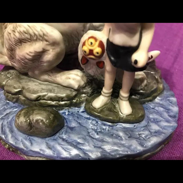 ジブリ(ジブリ)のもののけ姫 陶器 オルゴール ジブリ サン モロ ドール 人形 置物 セキグチ エンタメ/ホビーのおもちゃ/ぬいぐるみ(キャラクターグッズ)の商品写真