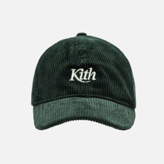 KITH VF CORDUROY CAP  FOREST GREEN