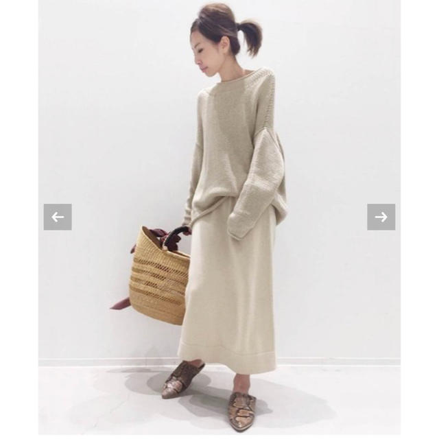 L'Appartement DEUXIEME CLASSE(アパルトモンドゥーズィエムクラス)の【新品】Lauren Manoogian プルオーバーKnit ナチュラル レディースのトップス(ニット/セーター)の商品写真