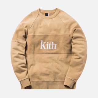 値下げ！ KITH PANELED WILLIAMS CREWNECK SAND(スウェット)