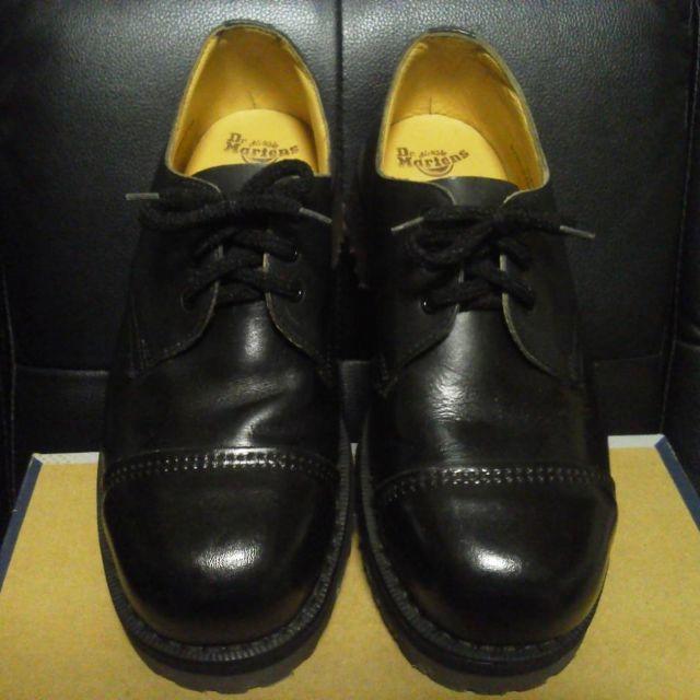 Dr.Martens(ドクターマーチン)の【専用】Dr.Martens 英国製 厚底 3ホール UK6 黒 スチールトゥ メンズの靴/シューズ(ブーツ)の商品写真