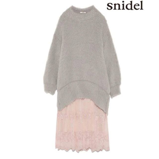 snidel ヘムシースルーワンピ