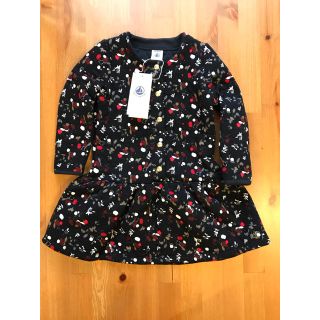 プチバトー(PETIT BATEAU)のくま様専用♡24m プチバトー チュビックプリントワンピース(ワンピース)