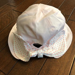 ミキハウス(mikihouse)のミキハウス 淡いピンク ベビー 48-50cm 帽子 新品(帽子)