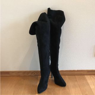 ブラック ロングブーツ 美品(ブーツ)