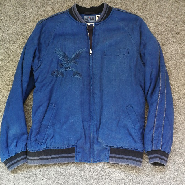 BLUE BLUE(ブルーブルー)のブルーブルージャパン　インディゴリヨセルスカジャン メンズのジャケット/アウター(スカジャン)の商品写真
