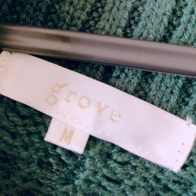 grove(グローブ)のgrove 深緑ハイネックニット レディースのトップス(ニット/セーター)の商品写真