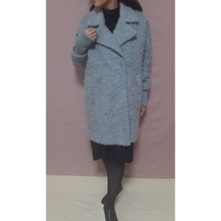 トップショップ(TOPSHOP)の★TOPSHOP★トップショップ★ リングヤーン素材　Big シルエットコート(ピーコート)