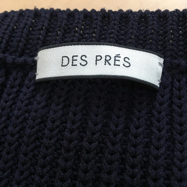 DES PRES(デプレ)のデプレ ざっくりニット ネイビー  レディースのトップス(ニット/セーター)の商品写真