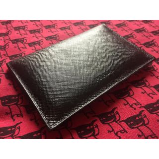 プラダ(PRADA)のプラダ★カードケース黒(名刺入れ/定期入れ)