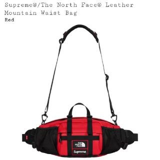 シュプリーム(Supreme)のSupreme North Face LeatherWaist Bag Red(ウエストポーチ)