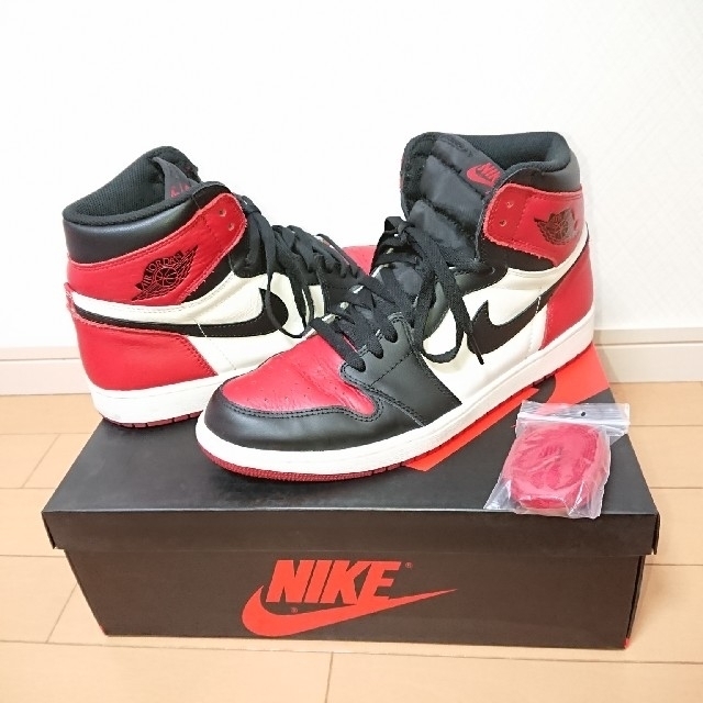 スニーカー美AIR JORDAN 1 RETRO HIGH OG BRED TOE