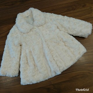 フェイクファーコート 韓国子供服 サイズ7(コート)