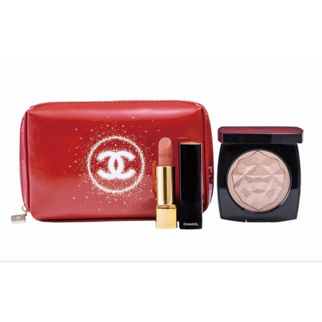 CHANEL 伊勢丹新宿店限定 ポーチ付キット 186 サンシーブル
