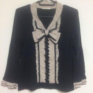 アクシーズファム(axes femme)のリボン＊トップス(カットソー(長袖/七分))