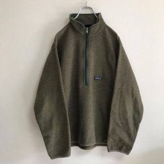 パタゴニア(patagonia)のPatagonia ハーフジップ マースピアル シンチラ フリース カーキ(スウェット)