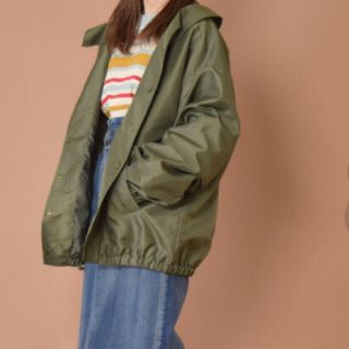 ダブルクローゼット(w closet)のw closet レースアップブルゾン カーキ(ブルゾン)