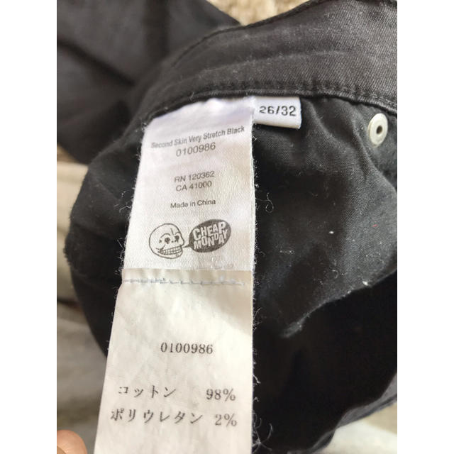 CHEAP MONDAY(チープマンデー)のcheap Monday スキニー レディースのパンツ(デニム/ジーンズ)の商品写真