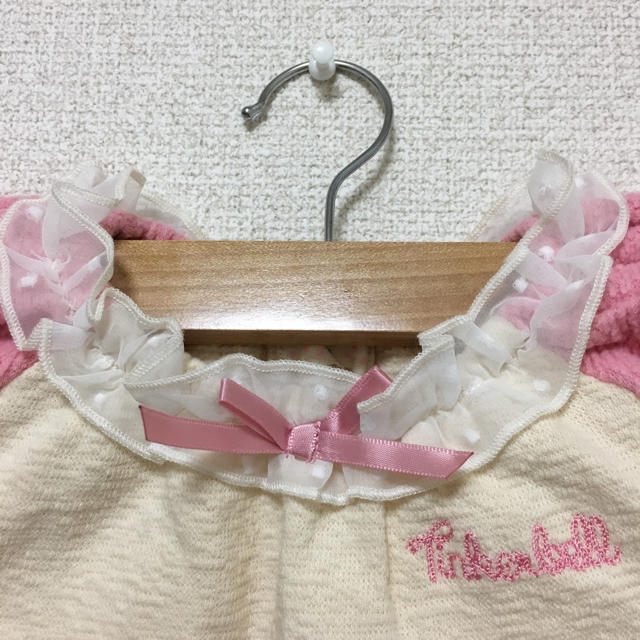 TINKERBELL(ティンカーベル)の★ティンカーベル★ トップス チュニック 重ね着 ベスト 女の子 90cm キッズ/ベビー/マタニティのキッズ服女の子用(90cm~)(Tシャツ/カットソー)の商品写真