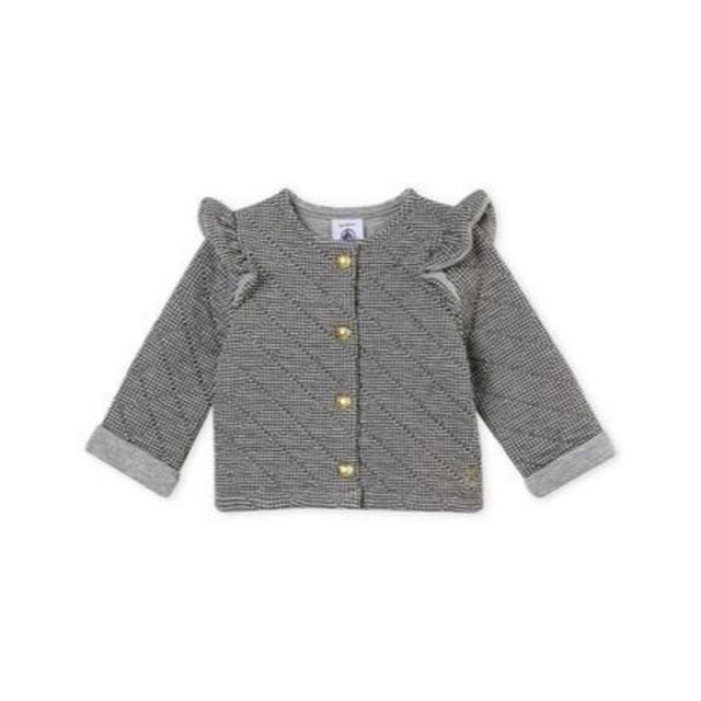 PETIT BATEAU(プチバトー)のtipe様専用♡24ｍ プチバトー 千鳥格子カーディガン キッズ/ベビー/マタニティのキッズ服女の子用(90cm~)(カーディガン)の商品写真