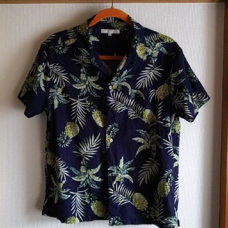 夏のsale♪ アロハシャツ 紺(シャツ/ブラウス(半袖/袖なし))