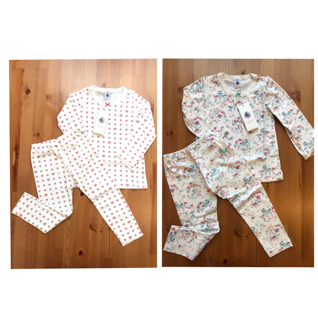 PETIT BATEAU(プチバトー)のtino様専用♡2ans プチバトー2点おまとめ キッズ/ベビー/マタニティのベビー服(~85cm)(パジャマ)の商品写真