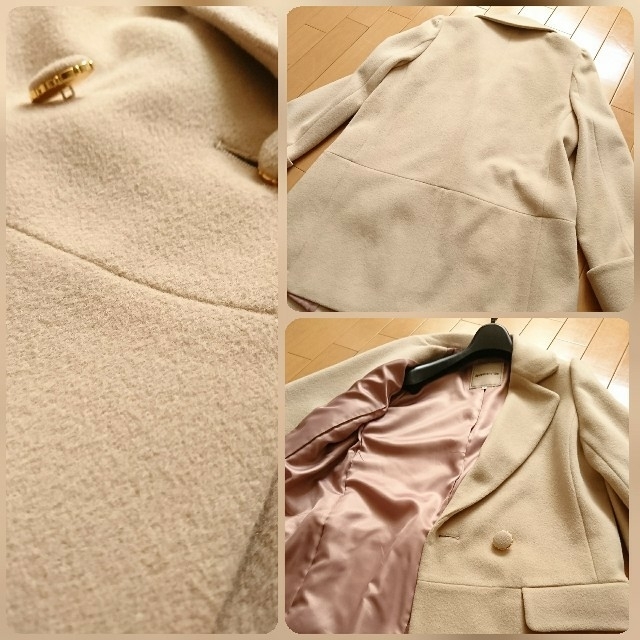 Apuweiser-riche(アプワイザーリッシェ)の専用 アプワイザーリッシェ コクーンコートとBURBERRYの赤マフラーセット  レディースのジャケット/アウター(チェスターコート)の商品写真