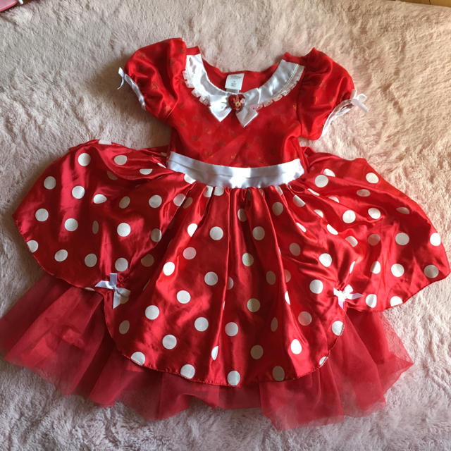 Disney(ディズニー)の♡ ミニーちゃんお衣装 ♡ キッズ/ベビー/マタニティのキッズ服女の子用(90cm~)(ワンピース)の商品写真