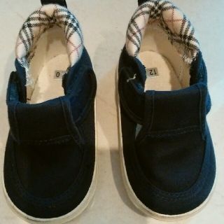 バーバリー(BURBERRY)のベビーシューズ BURBERRY ネイビー 12cm(スニーカー)